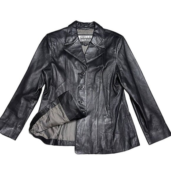 Wilson’s Leather Pelle Studio Vintage Leather Designer Luxury Jacket Medium - Picture 1 of 5